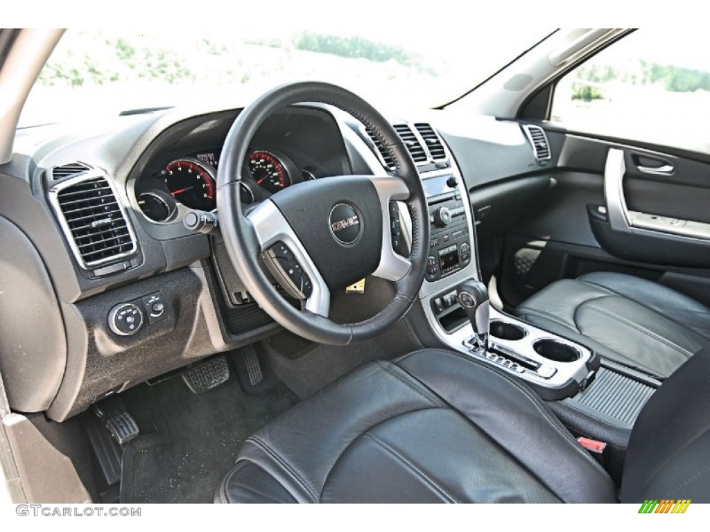 Ebony Interior 2012 GMC Acadia SLT AWD Photo #81680059