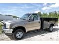 Arizona Beige Metallic - F350 Super Duty XL Regular Cab 4x4 Utility Truck Photo No. 3