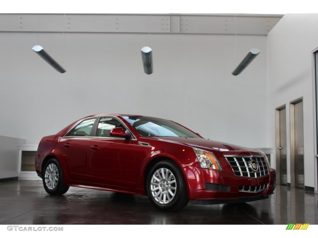 2013 CTS 3.0 Sedan - Crystal Red Tintcoat / Cashmere/Cocoa photo #1