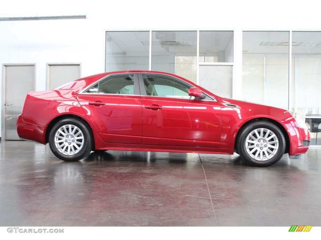 Crystal Red Tintcoat 2013 Cadillac CTS 3.0 Sedan Exterior Photo #81683566