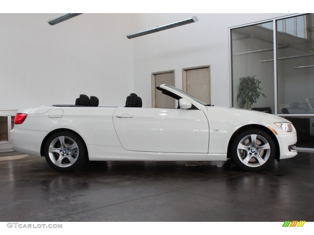 2013 3 Series 335i Convertible - Alpine White / Black photo #11