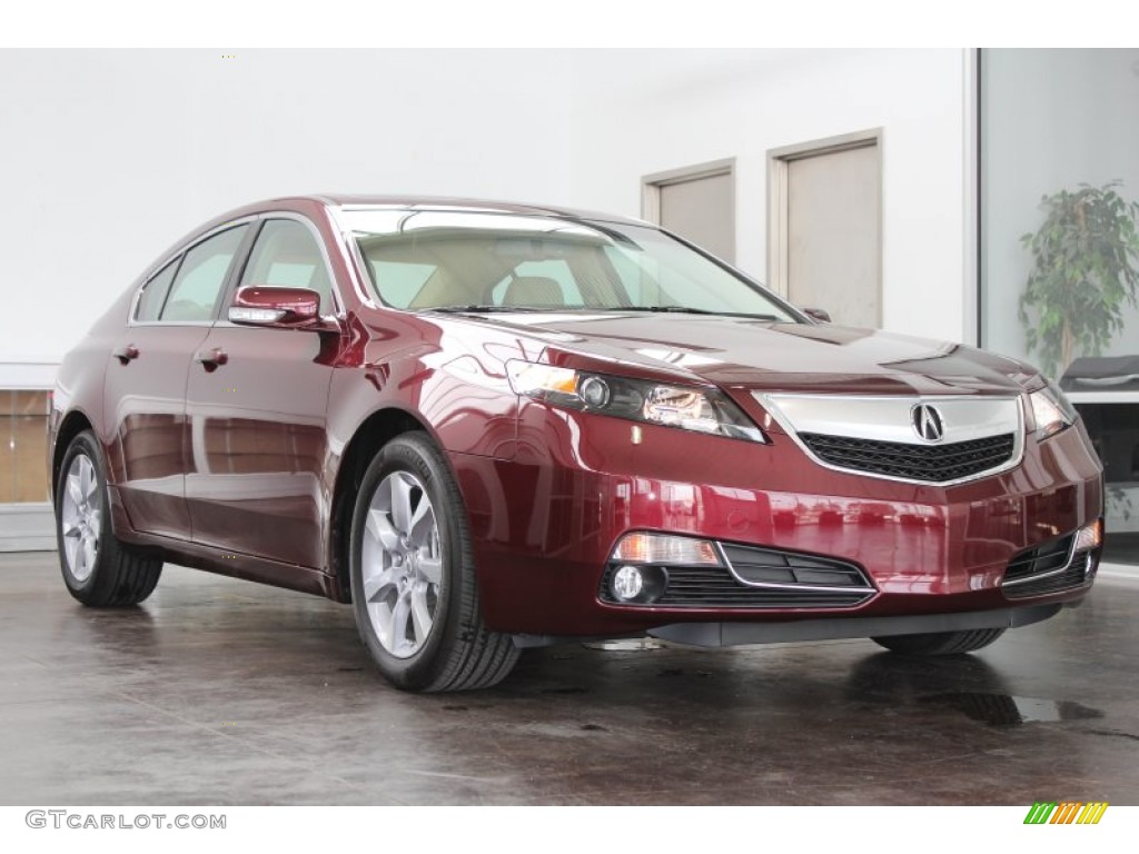 Basque Red Pearl II 2013 Acura TL Technology Exterior Photo #81684448