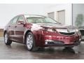 Basque Red Pearl II 2013 Acura TL Technology Exterior