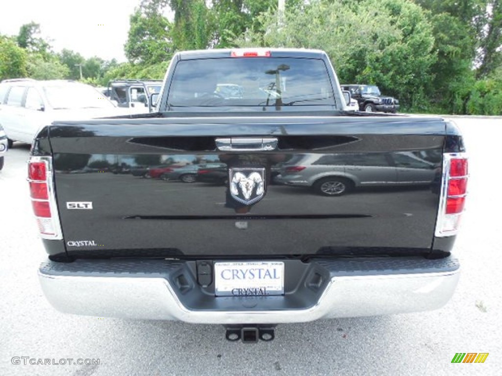 2011 Ram 1500 SLT Regular Cab - Brilliant Black Crystal Pearl / Light Pebble Beige/Bark Brown photo #6
