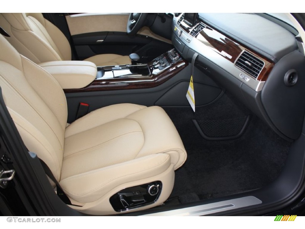 Velvet Beige Interior 2013 Audi A8 4.0T quattro Photo #81687288