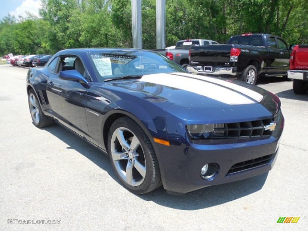 2012 Camaro LT/RS Coupe - Imperial Blue Metallic / Gray photo #9