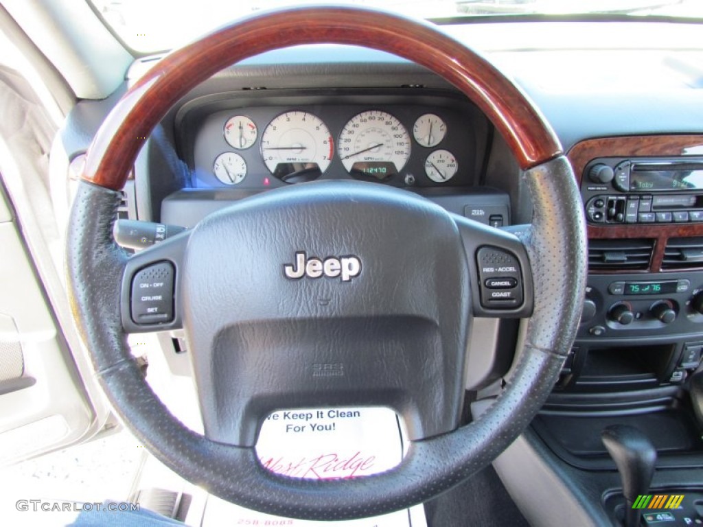 2003 Grand Cherokee Overland 4x4 - Graphite Metallic / Dark Slate Gray/Light Slate Gray photo #23