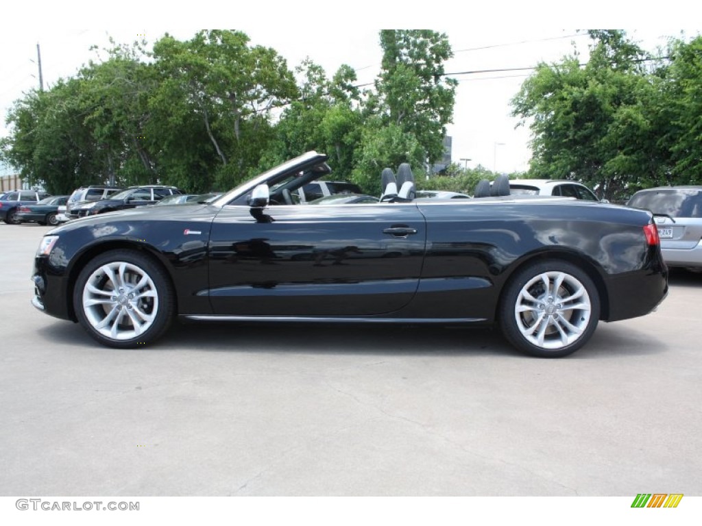Brilliant Black 2013 Audi S5 3.0 TFSI quattro Convertible Exterior Photo #81688451