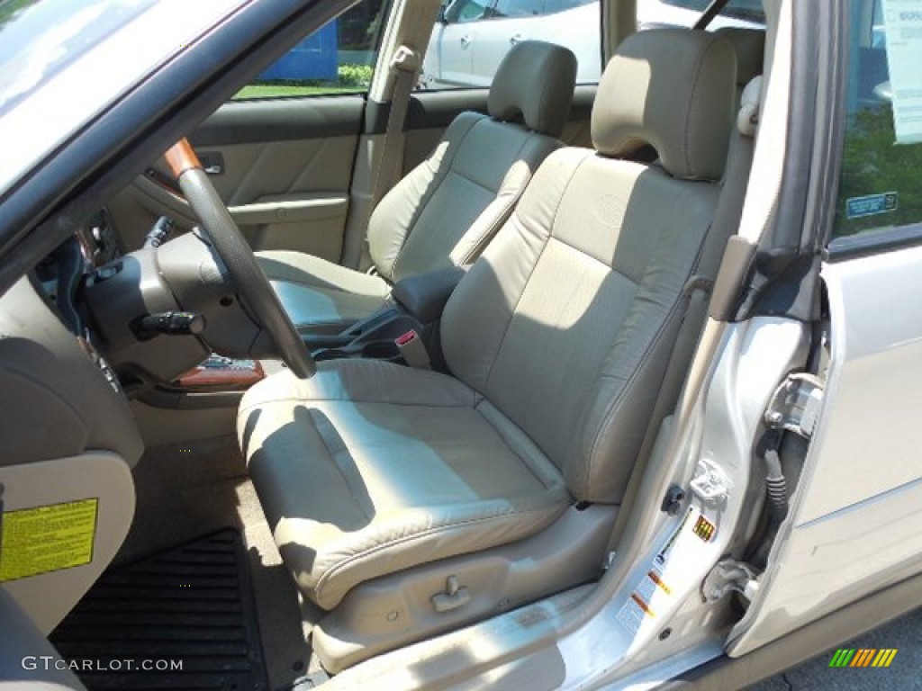 2004 Outback 3.0 L.L.Bean Edition Wagon - Silver Stone Metallic / Beige photo #13