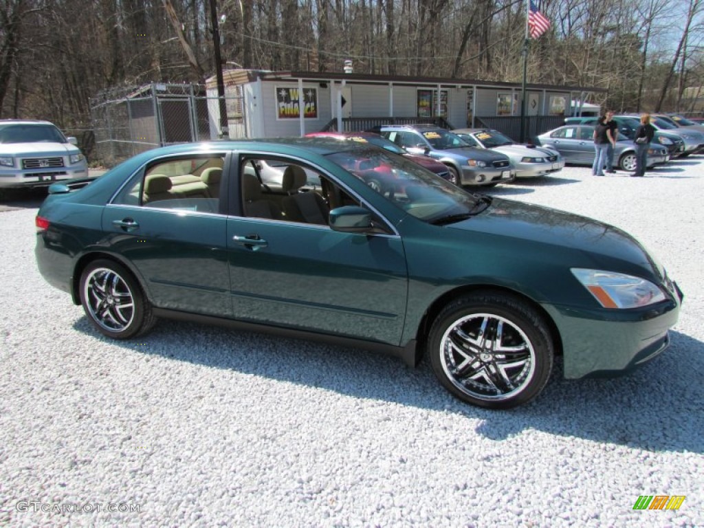 2003 Accord LX Sedan - Noble Green Pearl / Ivory photo #2