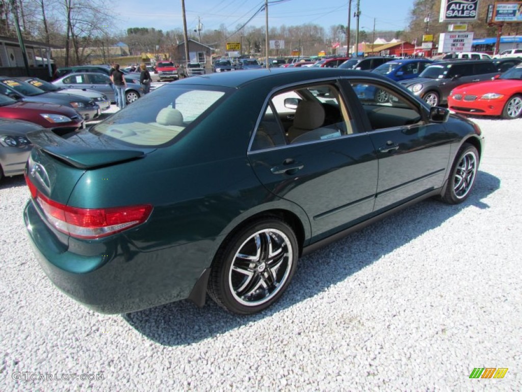 2003 Accord LX Sedan - Noble Green Pearl / Ivory photo #4