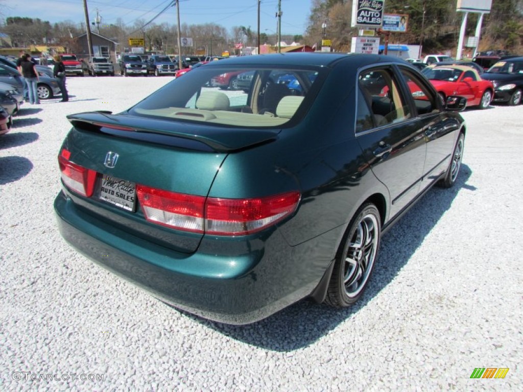 2003 Accord LX Sedan - Noble Green Pearl / Ivory photo #5
