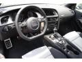 Black/Lunar Silver 2013 Audi S5 3.0 TFSI quattro Convertible Interior Color