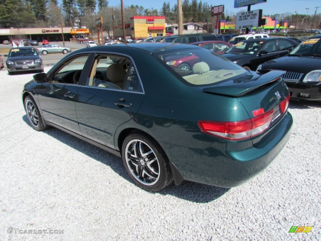 2003 Accord LX Sedan - Noble Green Pearl / Ivory photo #7