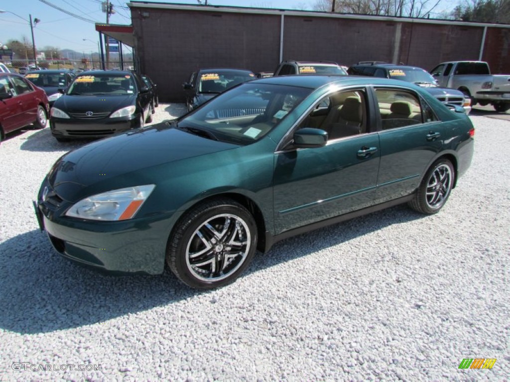 2003 Accord LX Sedan - Noble Green Pearl / Ivory photo #10