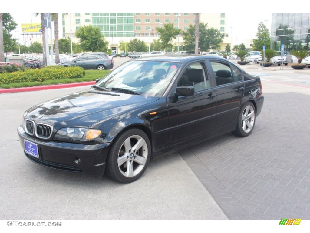 2005 3 Series 325i Sedan - Jet Black / Black photo #2