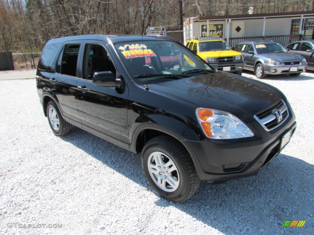 2002 CR-V EX 4WD - Nighthawk Black Pearl / Black photo #1