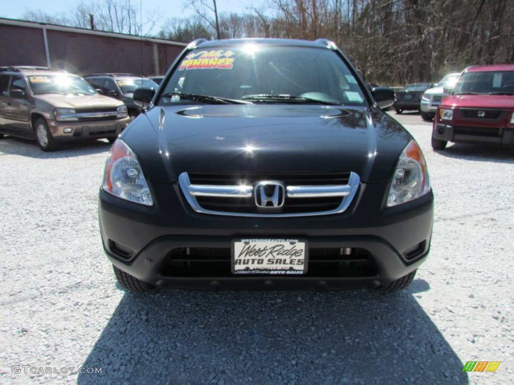 2002 CR-V EX 4WD - Nighthawk Black Pearl / Black photo #12