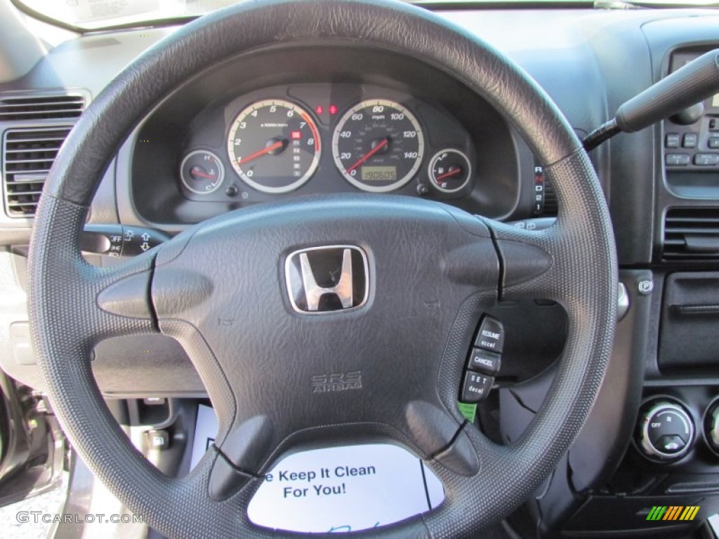 2002 CR-V EX 4WD - Nighthawk Black Pearl / Black photo #24