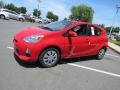 2013 Absolutely Red Toyota Prius c Hybrid One  photo #3
