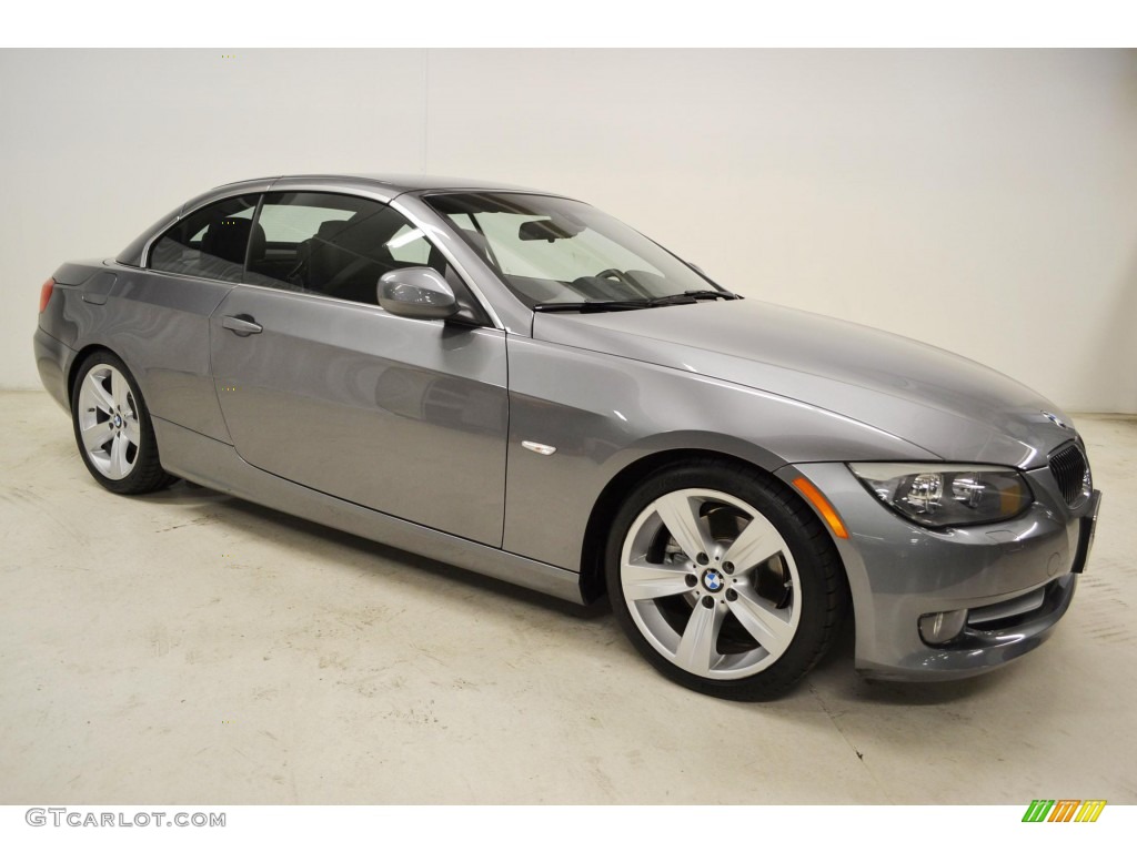 2011 3 Series 328i Convertible - Space Gray Metallic / Black photo #2