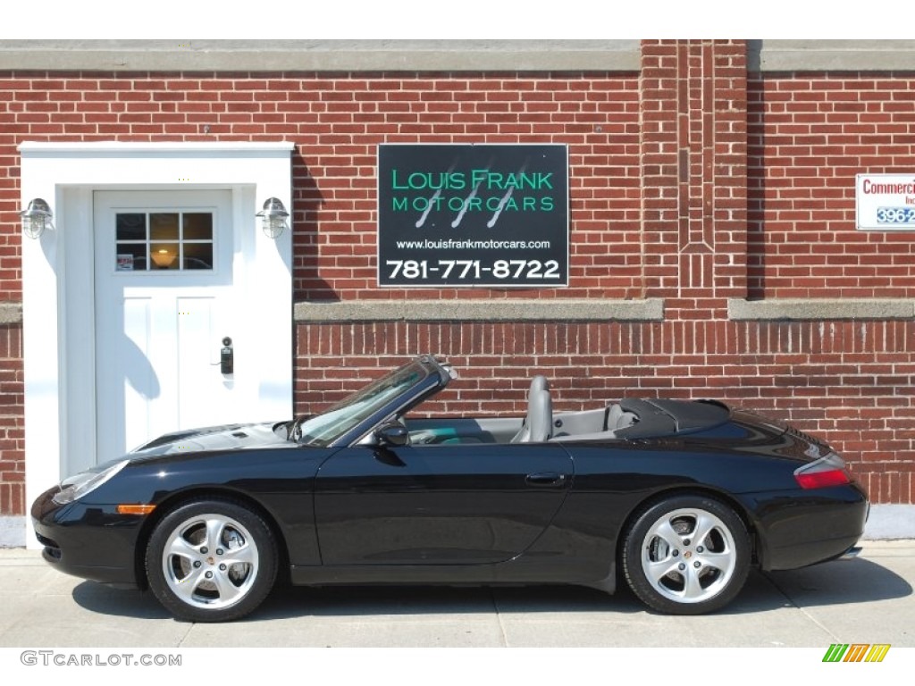 2000 911 Carrera 4 Cabriolet - Black / Graphite Grey photo #1