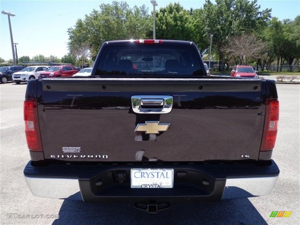 2008 Silverado 1500 LS Crew Cab - Dark Cherry Metallic / Dark Titanium photo #7