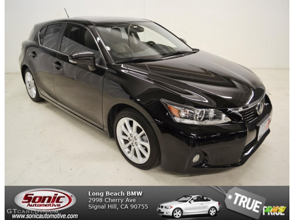 2011 CT 200h Hybrid Premium - Obsidian Black / Black photo #1