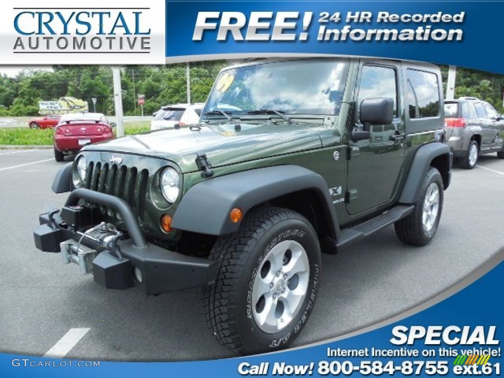 Jeep Green Metallic Jeep Wrangler