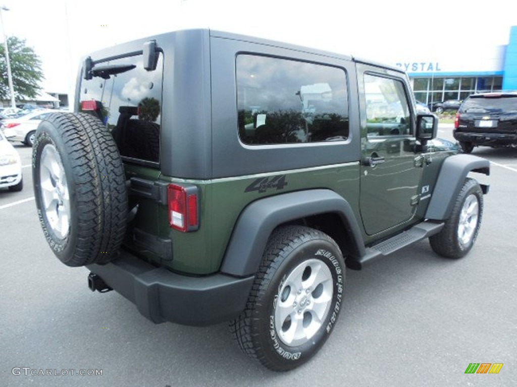 2009 Wrangler X 4x4 - Jeep Green Metallic / Dark Slate Gray/Medium Slate Gray photo #9