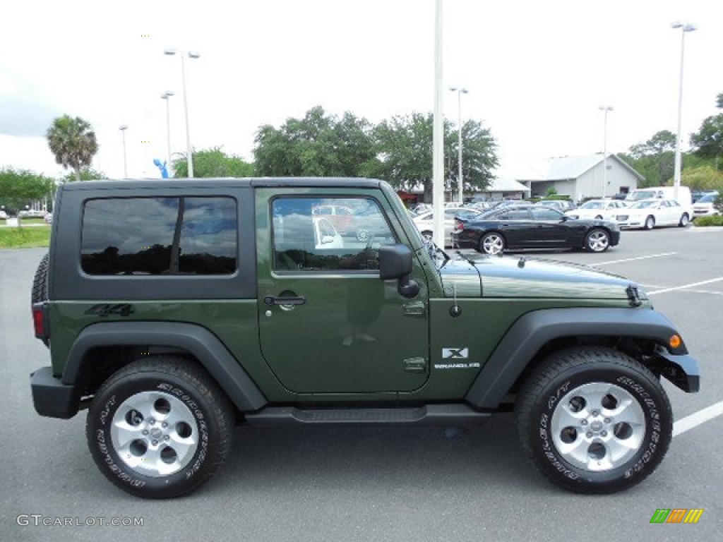 2009 Wrangler X 4x4 - Jeep Green Metallic / Dark Slate Gray/Medium Slate Gray photo #10