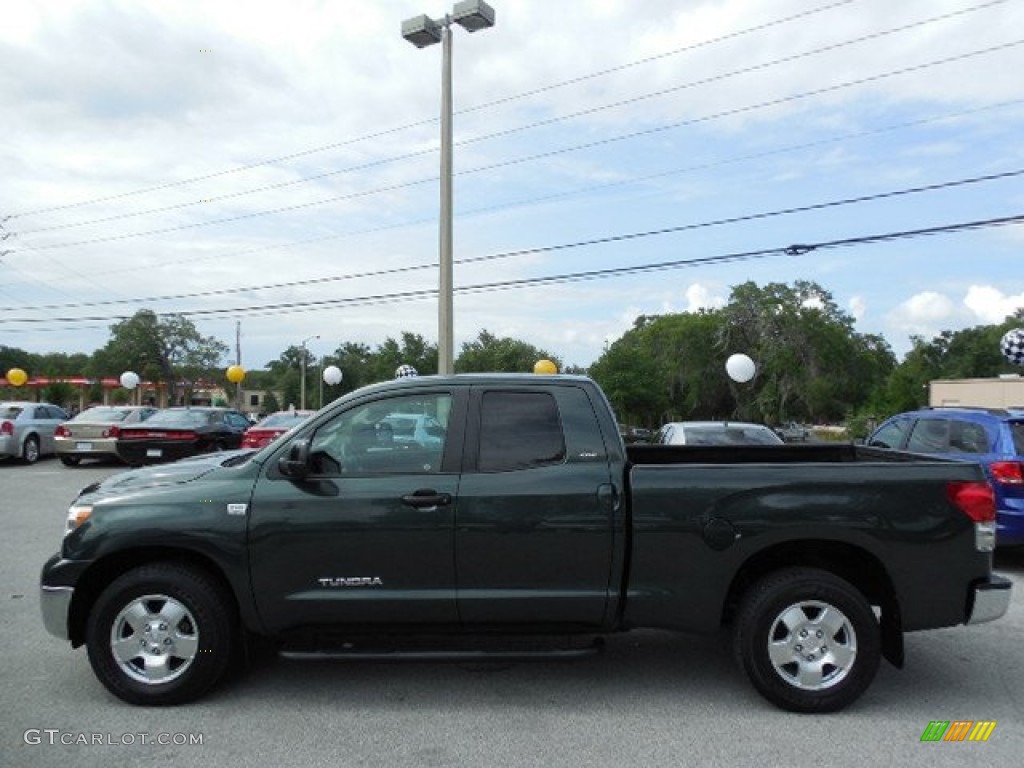 2008 Tundra SR5 Double Cab - Timberland Green Mica / Beige photo #2