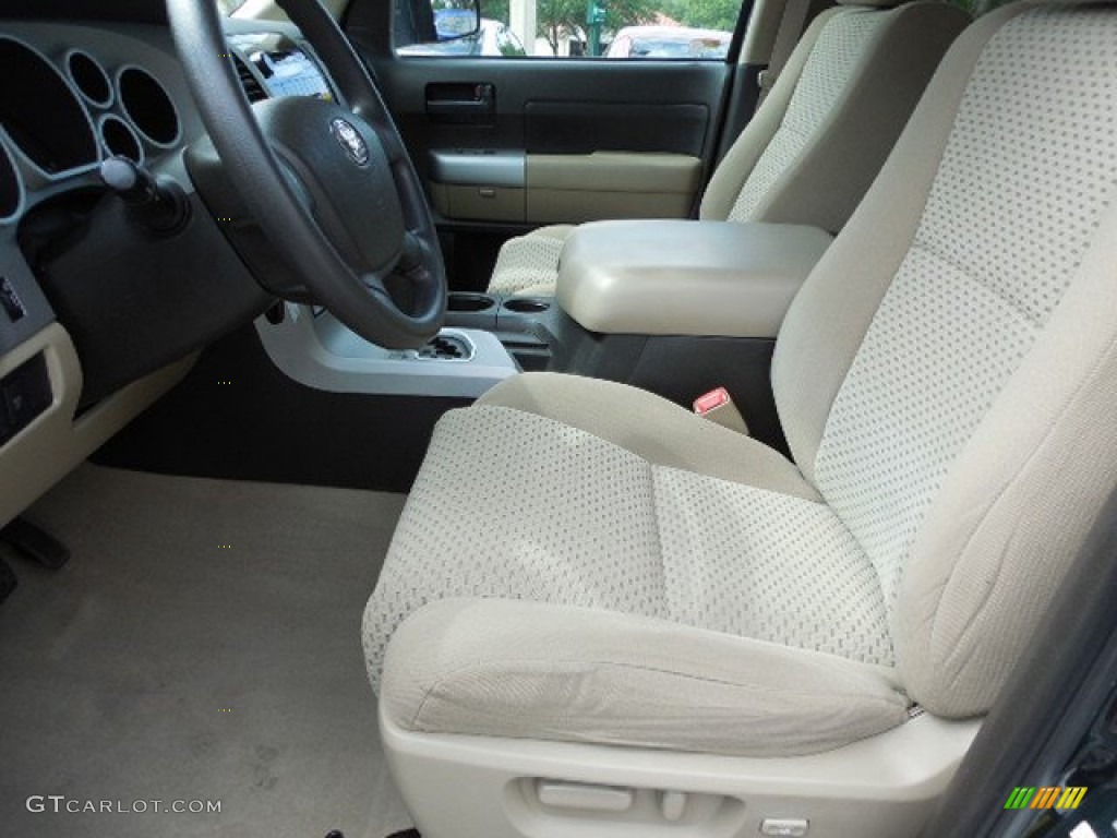 2008 Tundra SR5 Double Cab - Timberland Green Mica / Beige photo #4