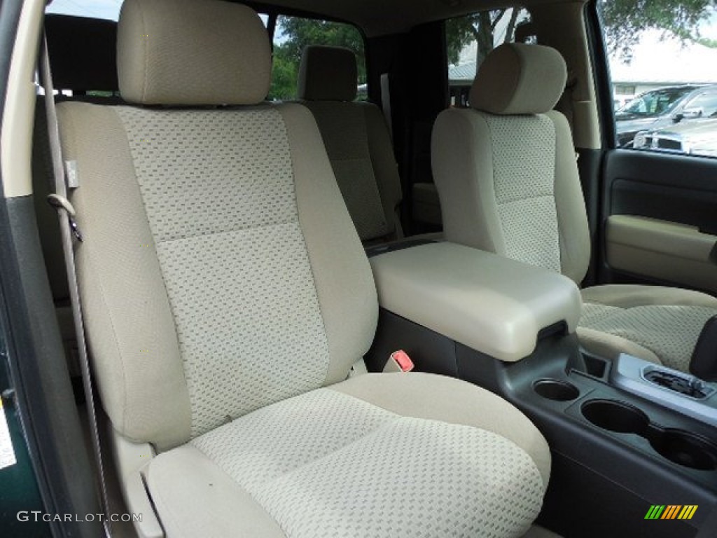 2008 Tundra SR5 Double Cab - Timberland Green Mica / Beige photo #12