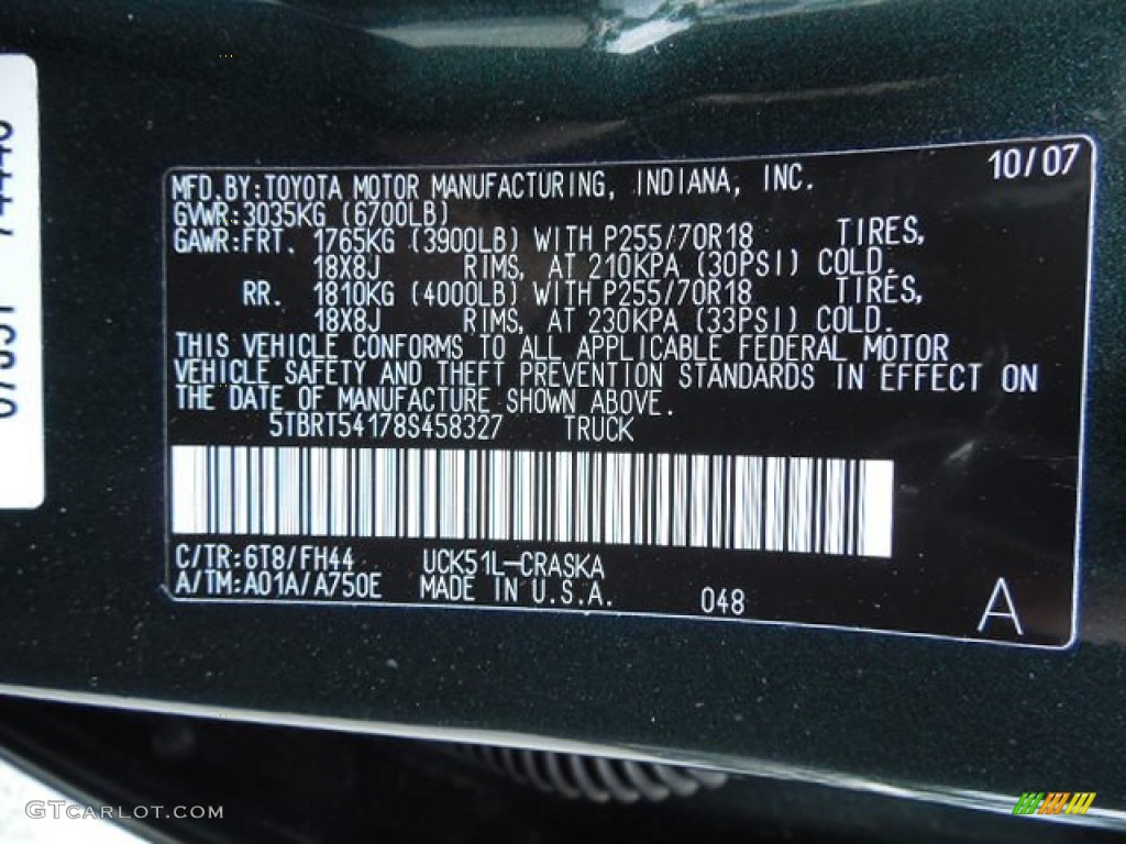 2008 Tundra SR5 Double Cab - Timberland Green Mica / Beige photo #22