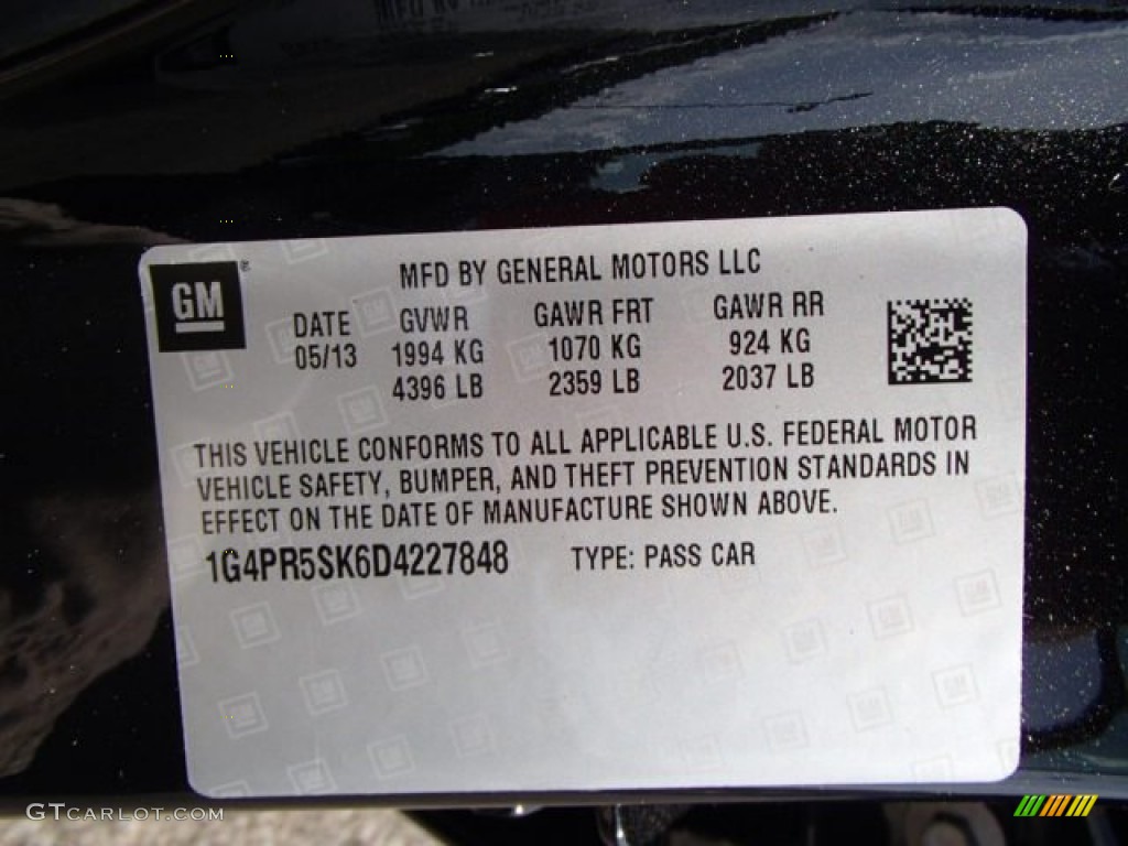 2013 Verano FWD - Carbon Black Metallic / Medium Titanium photo #20