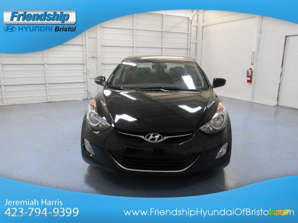2013 Elantra GLS - Black / Gray photo #3