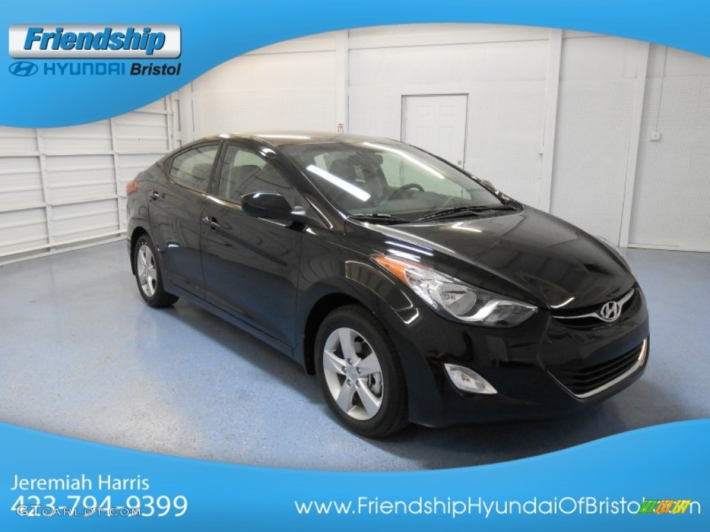2013 Elantra GLS - Black / Gray photo #4