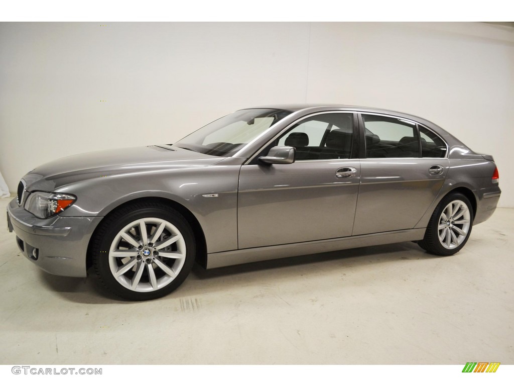 2008 7 Series 750Li Sedan - Sterling Grey Metallic / Black photo #6