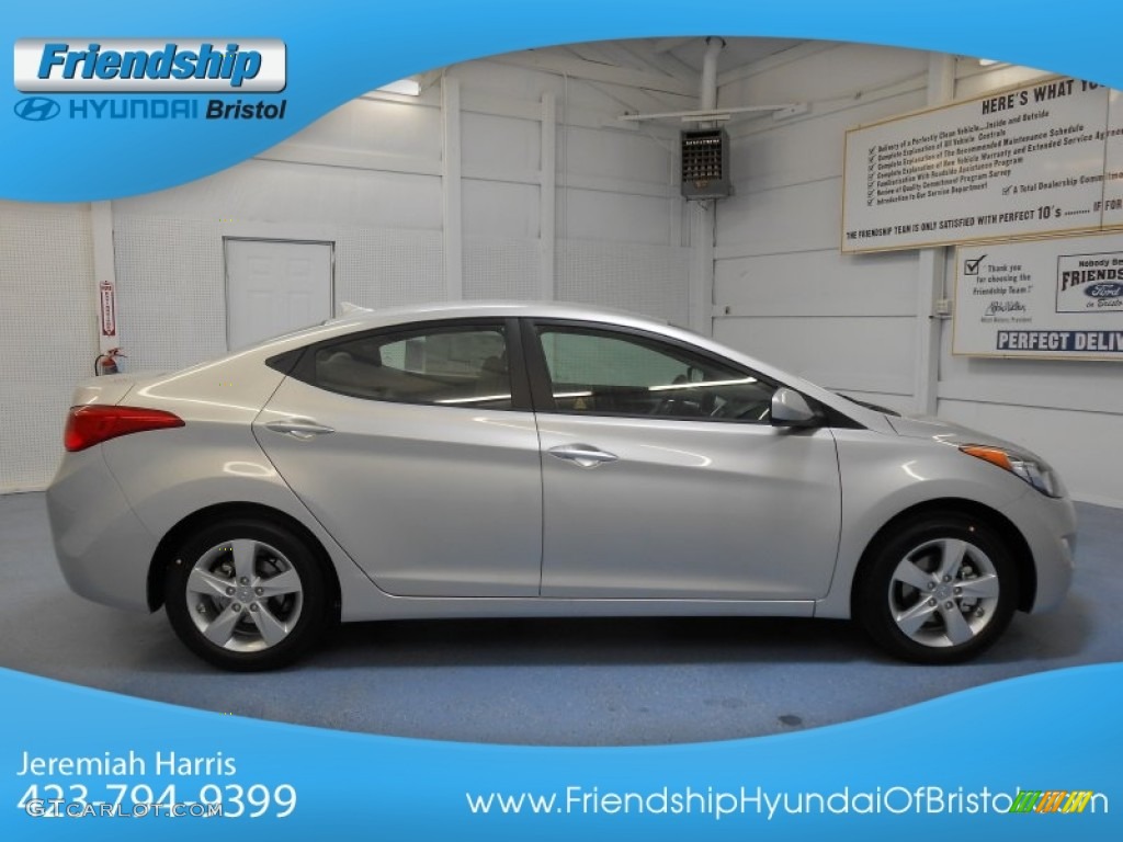 2013 Elantra GLS - Shimmering Air Silver / Gray photo #5