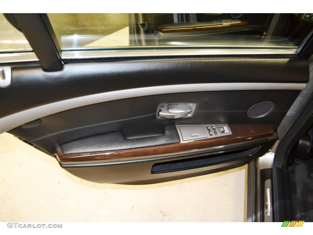 2008 7 Series 750Li Sedan - Sterling Grey Metallic / Black photo #17