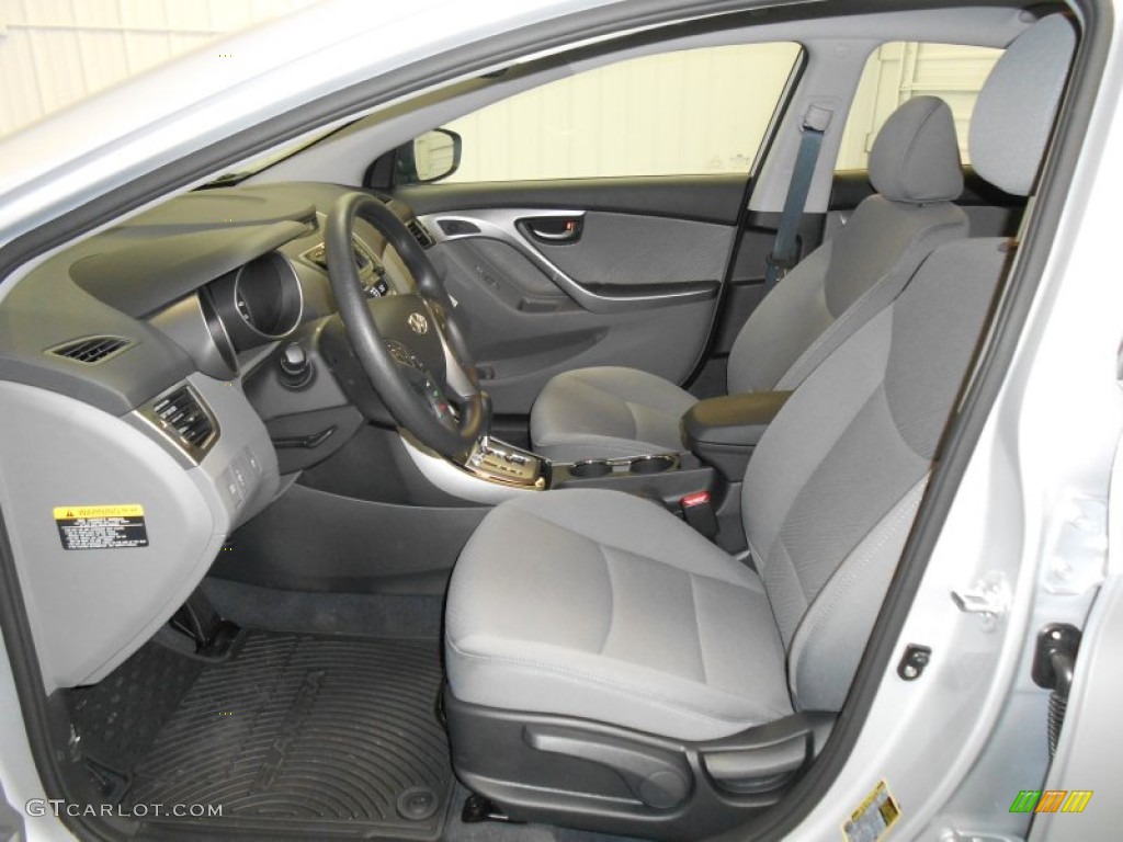 2013 Elantra GLS - Shimmering Air Silver / Gray photo #6