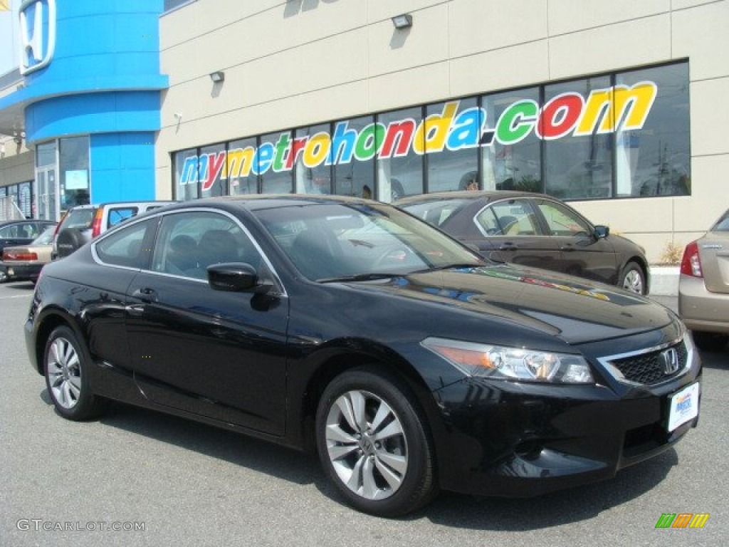 2010 Accord EX Coupe - Crystal Black Pearl / Black photo #1