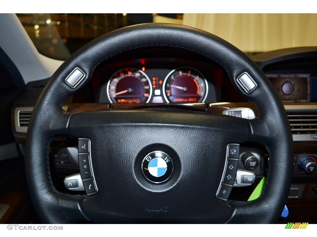 2008 7 Series 750Li Sedan - Sterling Grey Metallic / Black photo #20