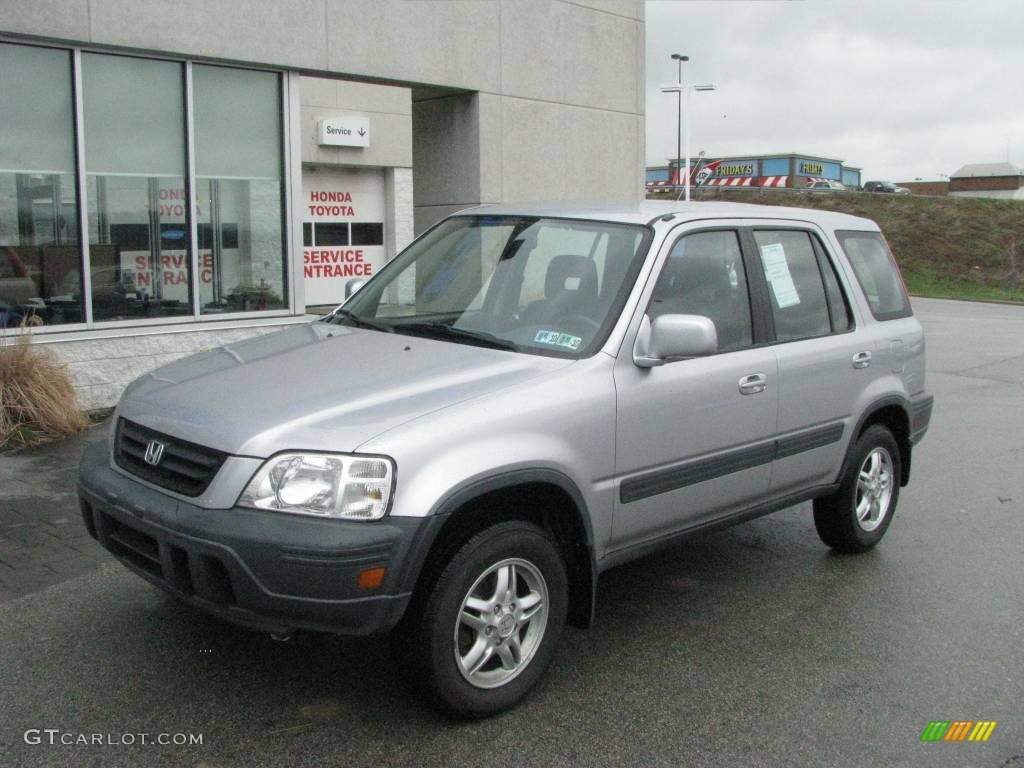 2001 CR-V EX 4WD - Satin Silver Metallic / Dark Gray photo #2