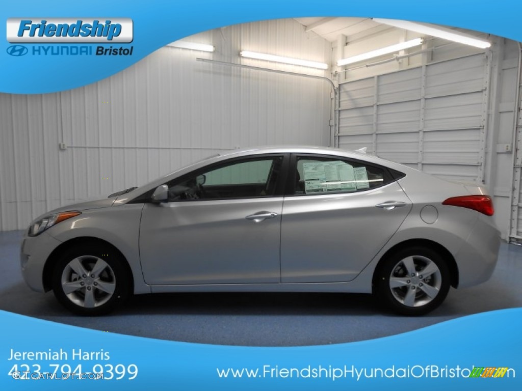 2013 Elantra GLS - Shimmering Air Silver / Gray photo #1