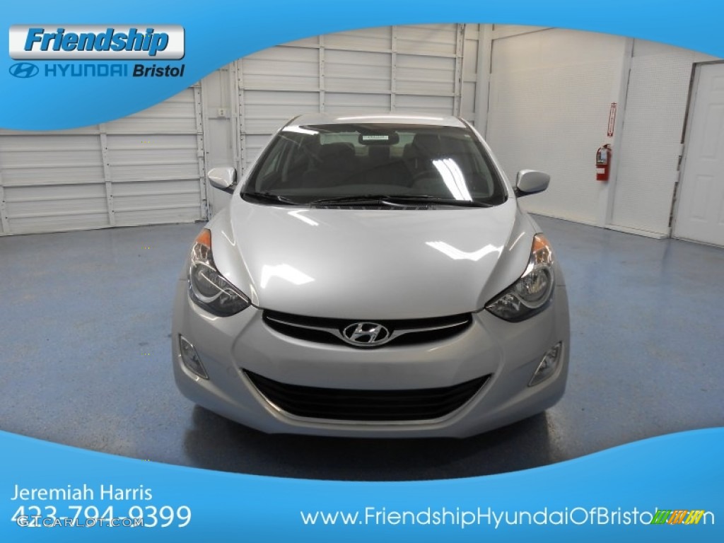2013 Elantra GLS - Shimmering Air Silver / Gray photo #3