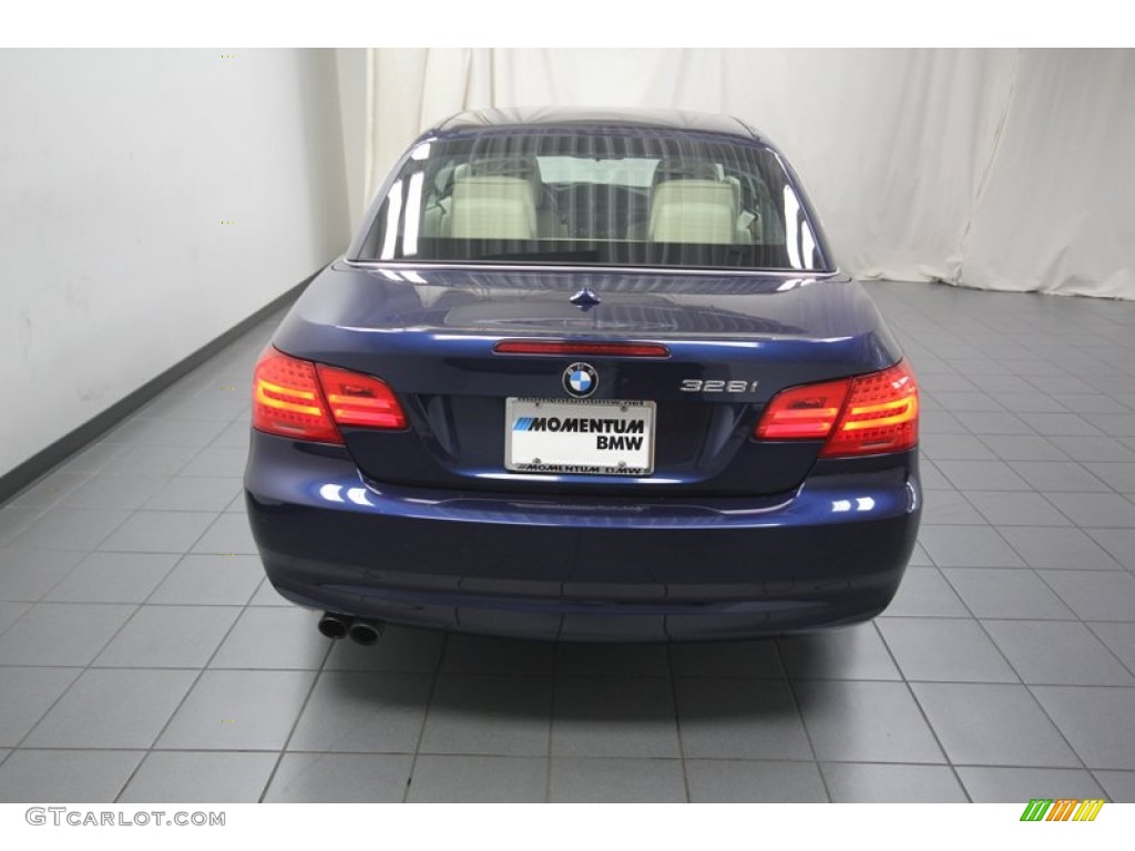 2011 3 Series 328i Convertible - Deep Sea Blue Metallic / Cream Beige photo #11