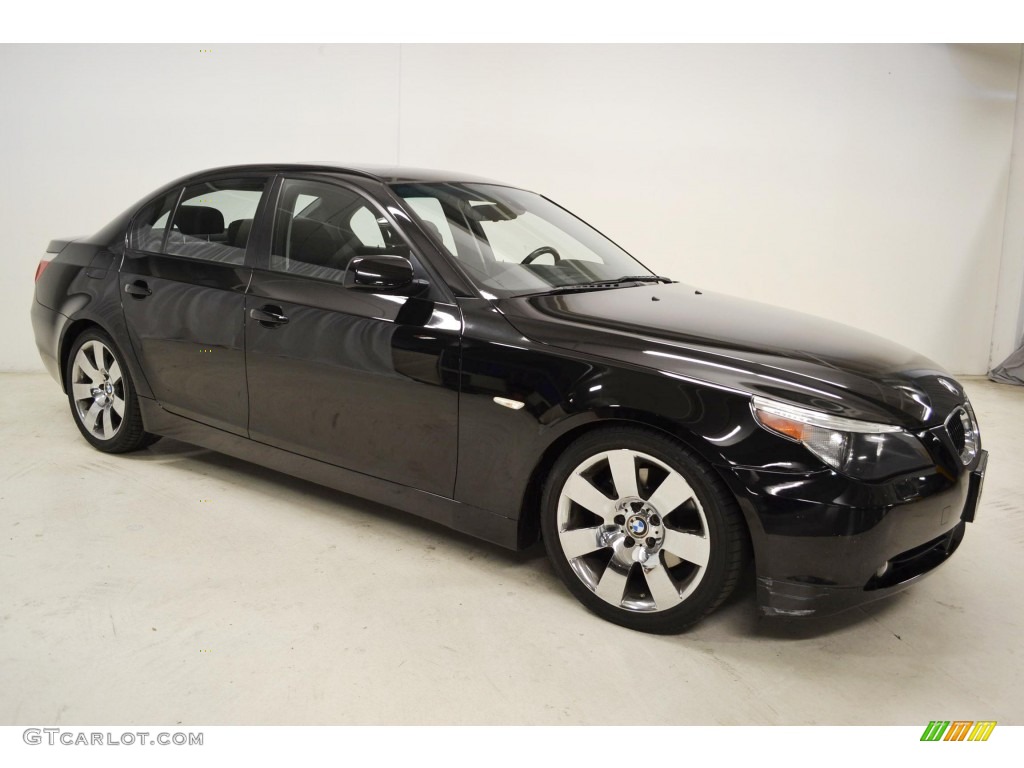 Jet Black 2007 BMW 5 Series 530i Sedan Exterior Photo #81699357