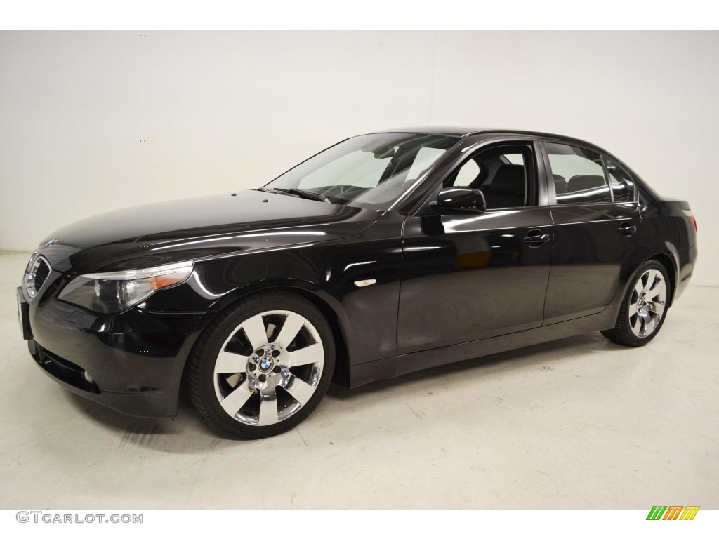 Jet Black 2007 BMW 5 Series 530i Sedan Exterior Photo #81699513